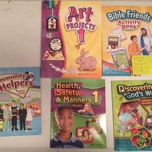 Abeka 1st grade books - 5 Book Bundle